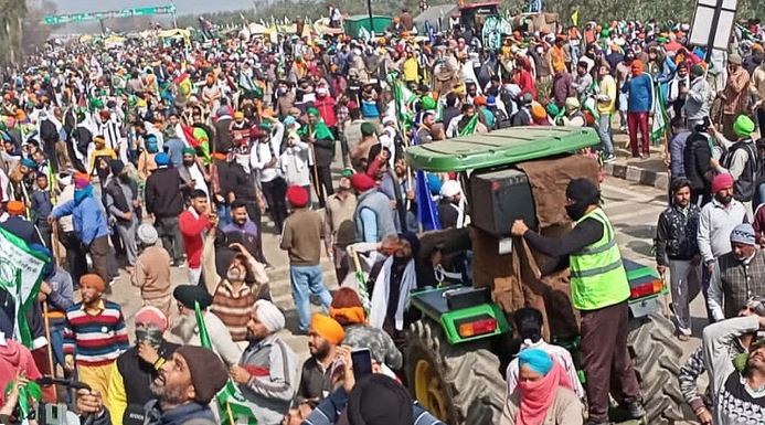 kisan andolan khanauri border