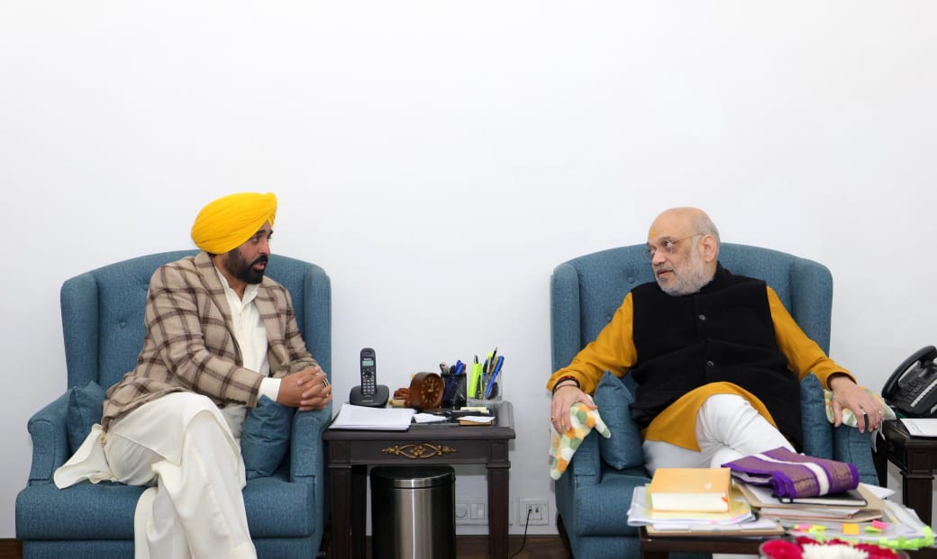 Cm Bhagwant mann meet HM Amit Shah